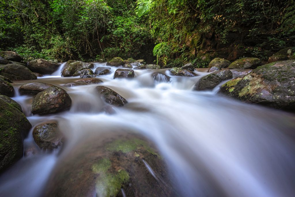 Cleansing waterfall