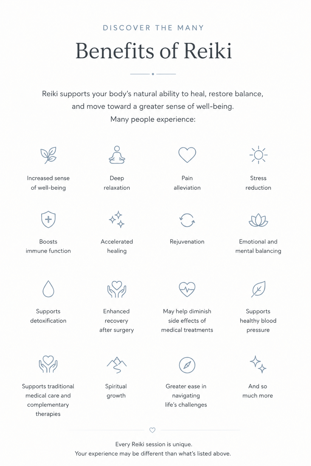 Discover the benefits of Reiki