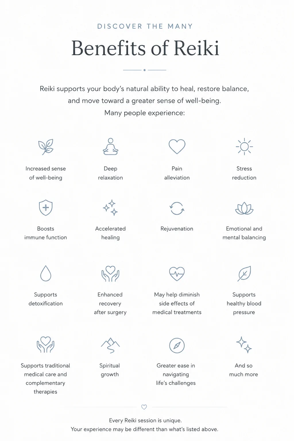 Discover the benefits of Reiki
